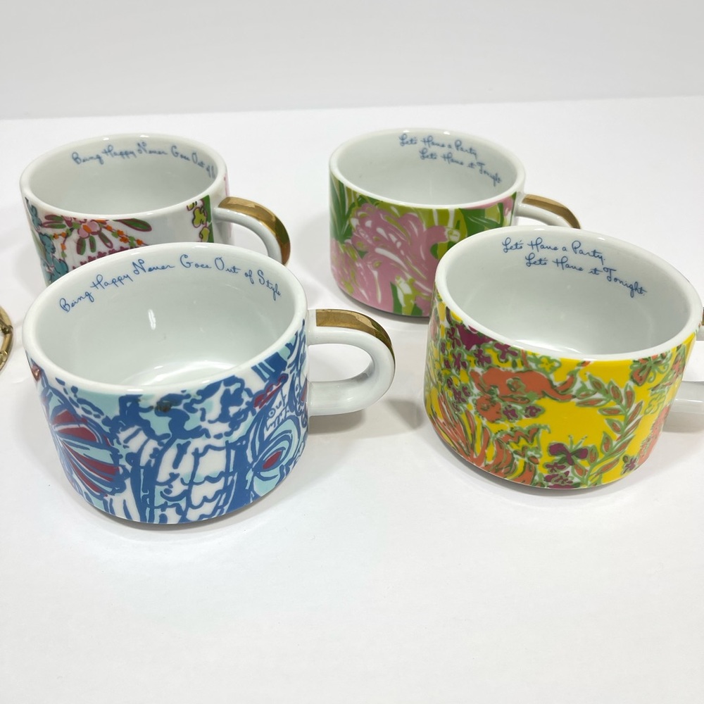 NWOT Lilly Pulitzer for Target Porcelain Stacking Coffee Mug - Picture 5 of 7